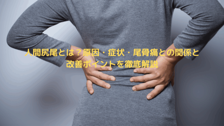人間尻尾とは？原因・症状・尾骨痛との関係と改善ポイントを徹底解説