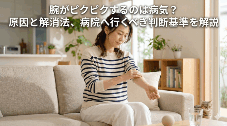 腕がピクピクするのは病気？原因と解消法、病院へ行くべき判断基準を解説