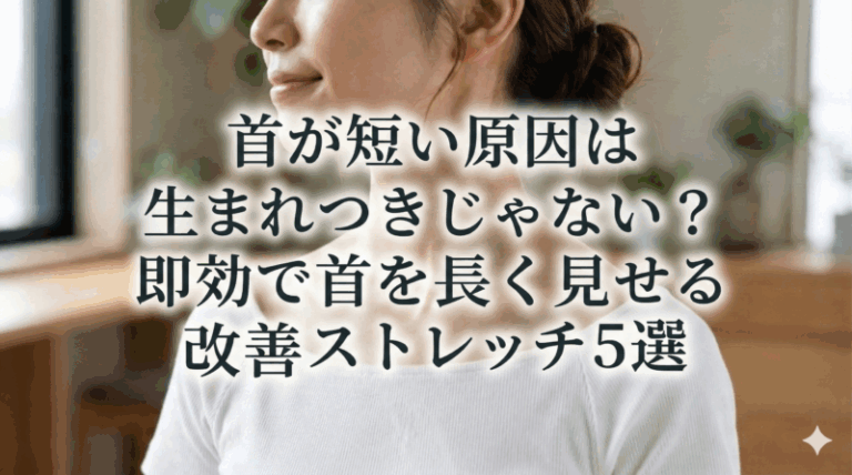 首が短い原因は生まれつきじゃない？即効で首を長く見せる改善ストレッチ5選