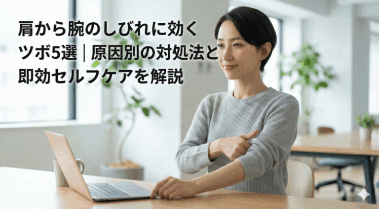 肩から腕のしびれに効くツボ5選｜原因別の対処法と即効セルフケアを解説