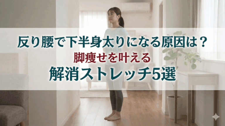 反り腰で下半身太りになる原因は？脚痩せを叶える解消ストレッチ5選